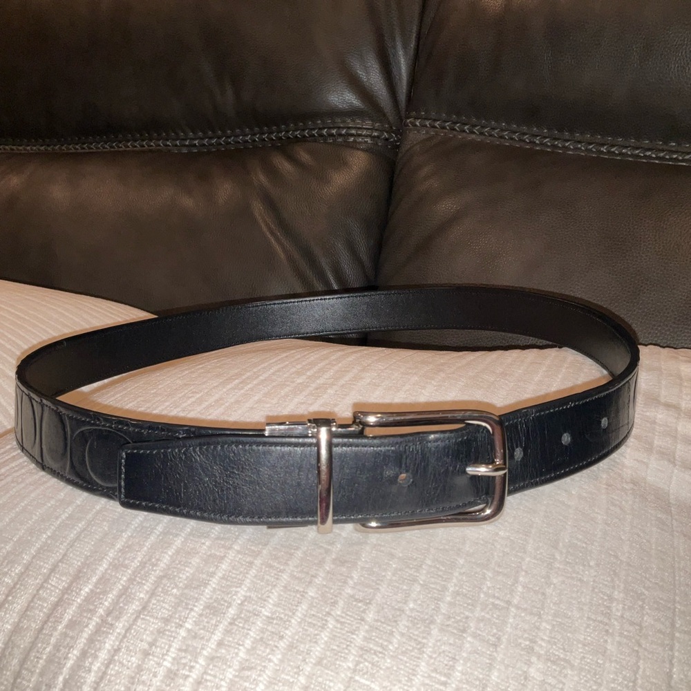 Coach Harness Signature Embossed Leather Cut to Size Reversible Belt F66125 - Picture 4 of 13
